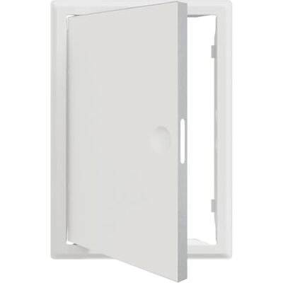 vidaXL Pannello di Accesso Bianco 33,5 x 23 x 3 cm Acciaio vidaXL Pannello di Accesso Bianco 33,5 x 23 x 3 cm Acciaio