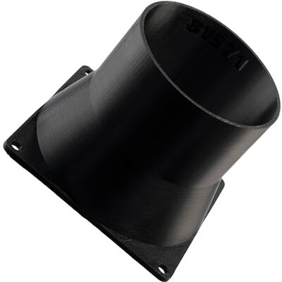 Aerzetix Adattatore Quadrato-Rotondo per Flusso d’Aria per Condotto di Ventilazione 92x92 mm Ø73 mm en Plastique ABS Aerzetix Adattatore Quadrato-Rotondo per Flusso d’Aria per Condotto di Ventilazione 92x92 mm Ø73 mm en Plastique ABS
