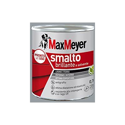MAXMEYER Smalto a solvente per ferro e legno brillante GRIGIO MEDIO R7040 0,750 L MAXMEYER Smalto a solvente per ferro e legno brillante GRIGIO MEDIO R7040 0,750 L