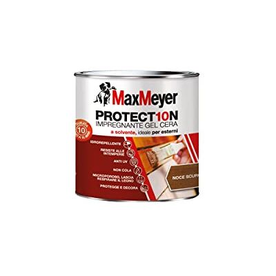 MAXMEYER - PROTECT10N - Noce scuro - 0.75L - Impregnante legno MAXMEYER - PROTECT10N - Noce scuro - 0.75L - Impregnante legno