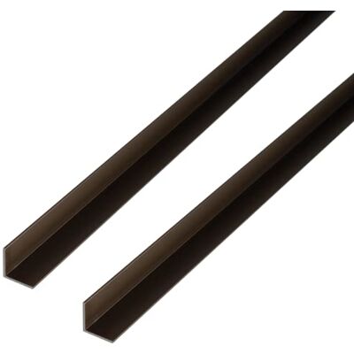 Alberts Profilo angolare, in alluminio, color bronzo anodizzato, 1000 x 30 x 30 mm, set da 2 Alberts Profilo angolare, in alluminio, color bronzo anodizzato, 1000 x 30 x 30 mm, set da 2
