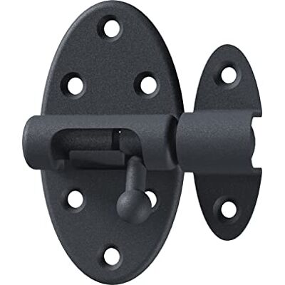 Alberts Bullone Grendel Ovado, zincato, plastificato Grigio Grafite Alberts Bullone Grendel Ovado, zincato, plastificato Grigio Grafite