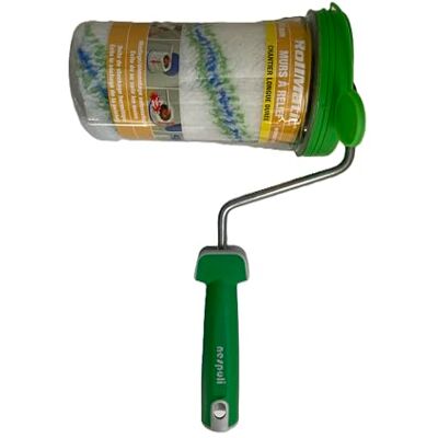 Nespoli Rullo sistema senza lavaggio Rollmatic pareti a rilievo 180mm Nespoli Rullo sistema senza lavaggio Rollmatic pareti a rilievo 180mm