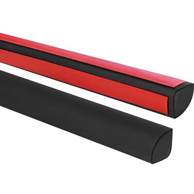 Garmin Profilo a quarto di tondo in PVC 10x10 mm Nero, 3 m Garmin Profilo a quarto di tondo in PVC 10x10 mm Nero, 3 m