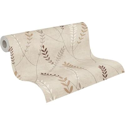 A.S. Création Nordic Feeling Carta da parati in tessuto non tessuto, colore: beige, marrone A.S. Création Nordic Feeling Carta da parati in tessuto non tessuto, colore: beige, marrone