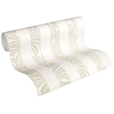 A.S. Création ESPRIT 327601 32760-1 Carta da parati in tessuto non tessuto, motivo a righe, 10,05 m x 0,53 m, colore: Crema grigio A.S. Création ESPRIT 327601 32760-1 Carta da parati in tessuto non tessuto, motivo a righe, 10,05 m x 0,53 m, colore: Crema grigio