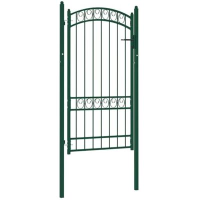 vidaXL EMMEN Cancello per recinzione, in acciaio, 100 x 123,5 cm, colore: Verde vidaXL EMMEN Cancello per recinzione, in acciaio, 100 x 123,5 cm, colore: Verde