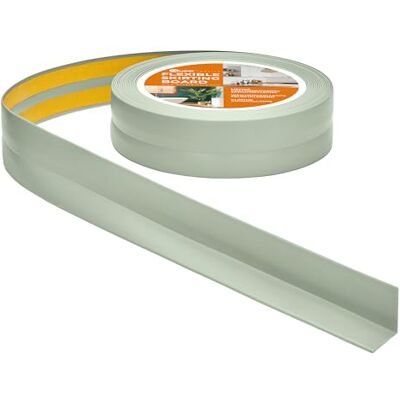 Garmin Battiscopa Morbido 30 x 30 mm Autoadesivo Verde Chiaro, 15 m Profilo angolare flessibile in PVC, senza forare, per cucina e bagno, resistente ai raggi UV Garmin Battiscopa Morbido 30 x 30 mm Autoadesivo Verde Chiaro, 15 m Profilo angolare flessibile in PVC, senza forare, per cucina e bagno, resistente ai raggi UV