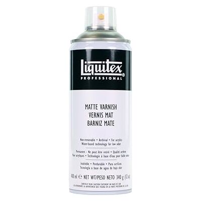 Liquitex Vernice Spray Professionale A Base D'acqua, Opaco, 400 ml, 1 Pezzo Liquitex Vernice Spray Professionale A Base D'acqua, Opaco, 400 ml, 1 Pezzo