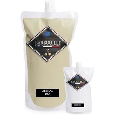 BARBOUILLE Bar-Resina Astral Resina epossidica Bi-Componenti Effetto Lucido Pittura Parete, Soffitto, Legname, Piastrelle e Metallo Lavandabile COV A+ Made in France 750 ml BARBOUILLE Bar-Resina Astral Resina epossidica Bi-Componenti Effetto Lucido Pittura Parete, Soffitto, Legname, Piastrelle e Metallo Lavandabile COV A+ Made in France 750 ml
