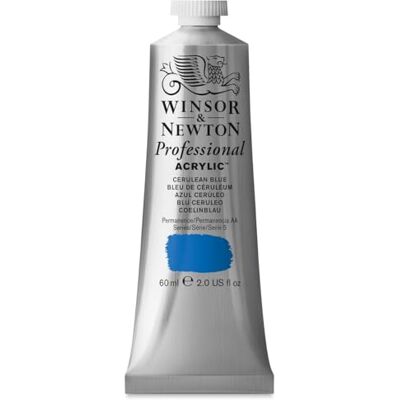 Winsor & Newton Professional Acrylic Color Fine, 60 ml Blu Ceruleo Winsor & Newton Professional Acrylic Color Fine, 60 ml Blu Ceruleo