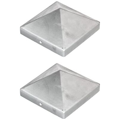 Alberts Tappo per pali in legno, forma alta, in alluminio pressofuso, 120 x 120 mm, set da 2 pezzi Alberts Tappo per pali in legno, forma alta, in alluminio pressofuso, 120 x 120 mm, set da 2 pezzi