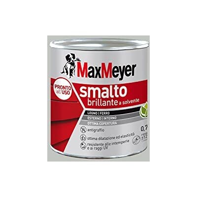 MAXMEYER Smalto a solvente per ferro e legno brillante GRIGIO CHIARO R7035 0,750 L MAXMEYER Smalto a solvente per ferro e legno brillante GRIGIO CHIARO R7035 0,750 L