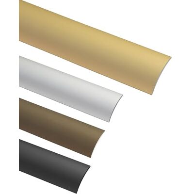 Gedotec Profilo di transizione in laminato binario di transizione in vinile autoadesivo profilo per pavimento curvo soglia della porta da incollare alluminio anodizzato in ottone Gedotec Profilo di transizione in laminato binario di transizione in vinile autoadesivo profilo per pavimento curvo soglia della porta da incollare alluminio anodizzato in ottone