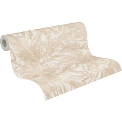 A.S. Création Livingwalls carta da parati TNT con motivo a foglie in beige, crema e marrone – Carta da parati con motivo giungla esotica 10,05 m x 0,53 m di COSMOPOLITAN – A.S. Création Livingwalls carta da parati TNT con motivo a foglie in beige, crema e marrone – Carta da parati con motivo giungla esotica 10,05 m x 0,53 m di COSMOPOLITAN –