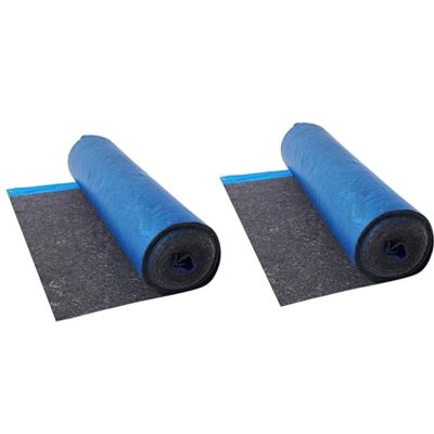 VEVOR Sottopavimento 37,2 m², Imbottitura per Pavimenti in Laminato con Barriera al Vapore Integrata, Fibra ad Alta Resistenza + Pellicola in PE, Isolamento Acustico e Riduce Rumore, per Laminato VEVOR Sottopavimento 37,2 m², Imbottitura per Pavimenti in Laminato con Barriera al Vapore Integrata, Fibra ad Alta Resistenza + Pellicola in PE, Isolamento Acustico e Riduce Rumore, per Laminato