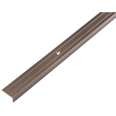 Alberts Profilo di Protezione per paragradini, Alluminio, Bronzo anodizzato Alberts Profilo di Protezione per paragradini, Alluminio, Bronzo anodizzato