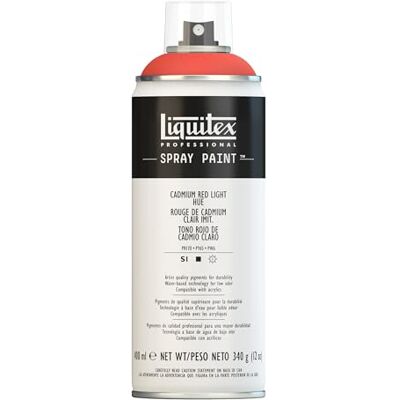 Liquitex Vernice Spray Professionale A Base D'acqua, Rosso Di Cadmio Chiaro Imitazione, 400ml, 1 Pezzo Liquitex Vernice Spray Professionale A Base D'acqua, Rosso Di Cadmio Chiaro Imitazione, 400ml, 1 Pezzo