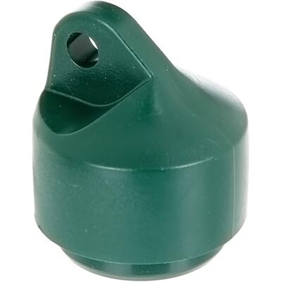 Alberts Tappo per montante, in plastica, verde, per tubo Ø 38 mm, set da 10 pezzi Alberts Tappo per montante, in plastica, verde, per tubo Ø 38 mm, set da 10 pezzi