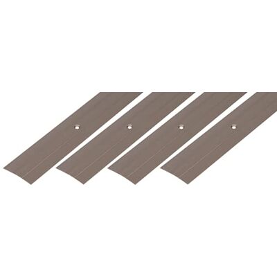 Alberts Profilo di transizione con due scanalature alluminio anodizzato color bronzo 900 x 37,8 mm set da 4 pezzi Alberts Profilo di transizione con due scanalature alluminio anodizzato color bronzo 900 x 37,8 mm set da 4 pezzi