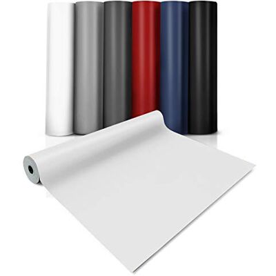 casa pura Rivestimento per pavimenti in PVC senza colla, pellicola in vinile per pavimenti, mobili e pareti, rotolo al metro in tinta unita, ultra resistente all'usura, durevole a lungo termine casa pura Rivestimento per pavimenti in PVC senza colla, pellicola in vinile per pavimenti, mobili e pareti, rotolo al metro in tinta unita, ultra resistente all'usura, durevole a lungo termine
