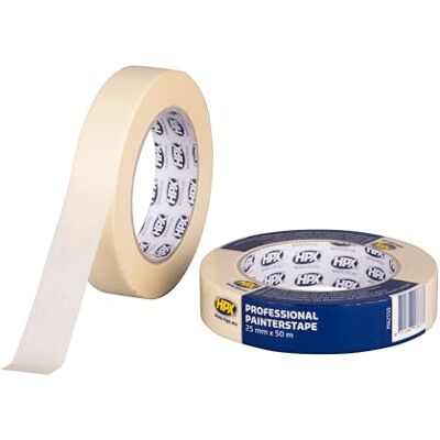 HPX RIA10093 Nastro adesivo per edilizia, 60 °C, 25 x 50 m, colore: Bianco panna HPX RIA10093 Nastro adesivo per edilizia, 60 °C, 25 x 50 m, colore: Bianco panna