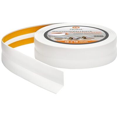 Garmin Battiscopa Morbido 18 x 18 mm Autoadesivo Bianco, 5 m Listello angolare flessibile in PVC, senza forare, per cucina e bagno, resistente ai raggi UV Garmin Battiscopa Morbido 18 x 18 mm Autoadesivo Bianco, 5 m Listello angolare flessibile in PVC, senza forare, per cucina e bagno, resistente ai raggi UV