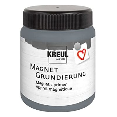 KREUL 76155 Primer magnetico Barattolo da 250 ml per circa 0,5 m² Primer acrilico per creare superfici aderenti per magneti Vernice in pasta cremosa a base d'acqua KREUL 76155 Primer magnetico Barattolo da 250 ml per circa 0,5 m² Primer acrilico per creare superfici aderenti per magneti Vernice in pasta cremosa a base d'acqua