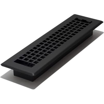Decor Grates Registro per pavimenti in reticolo, 5 x 30 cm, colore: nero Decor Grates Registro per pavimenti in reticolo, 5 x 30 cm, colore: nero