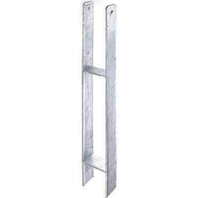 Alberts GAH- Staffa portapalo ad H zincata a caldo Larghezza libera 91 mm Altezza totale 800 mm Spessore del materiale 6 mm Alberts GAH- Staffa portapalo ad H zincata a caldo Larghezza libera 91 mm Altezza totale 800 mm Spessore del materiale 6 mm