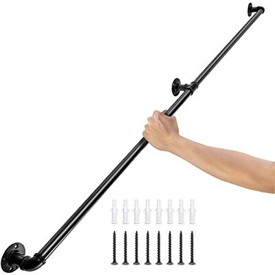 VEVOR Corrimano Scale per Interne Esterni da 1,2 m, Ringhiere a Parete in Acciaio, Corrimano per Scale in Tubi 2 Pezzi, Ringhiera Passamano Montaggio a Parete Capacità 200 kg Corrimano Maniglia VEVOR Corrimano Scale per Interne Esterni da 1,2 m, Ringhiere a Parete in Acciaio, Corrimano per Scale in Tubi 2 Pezzi, Ringhiera Passamano Montaggio a Parete Capacità 200 kg Corrimano Maniglia