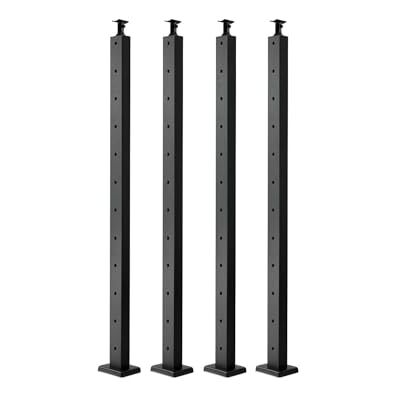 VEVOR Set di Ringhiera 4 Pz per Recinzione da Balcone 1067x108x68 mm da Giardino Balcone Ponte in Acciaio Inox, Kit di Palo per Balaustrata da Terrazza, Nero VEVOR Set di Ringhiera 4 Pz per Recinzione da Balcone 1067x108x68 mm da Giardino Balcone Ponte in Acciaio Inox, Kit di Palo per Balaustrata da Terrazza, Nero