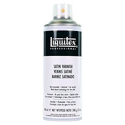 Liquitex Professional Vernice spray trasparente Satinato, 400 ml Liquitex Professional Vernice spray trasparente Satinato, 400 ml