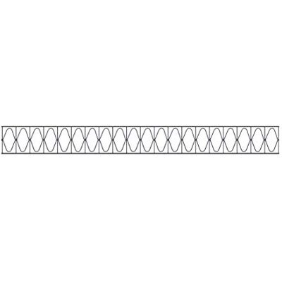 Alberts Elemento decorativo Design Elegance per la decorazione di recinzioni a doppio binario antracite larghezza 2000 altezza 200 mm Alberts Elemento decorativo Design Elegance per la decorazione di recinzioni a doppio binario antracite larghezza 2000 altezza 200 mm