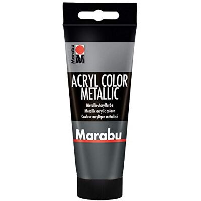 Marabu Acryl Color Vernice acrilica cremosa a base d'acqua, Antracite metallizzato, 100 ml Marabu Acryl Color Vernice acrilica cremosa a base d'acqua, Antracite metallizzato, 100 ml