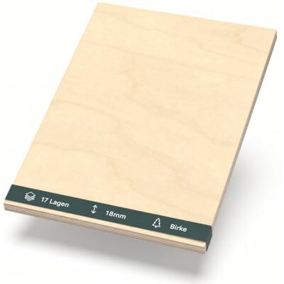 AUPROTEC 18mm legno compensato pannelli multistrati tagliati fino a 200cm: 100x50 cm AUPROTEC 18mm legno compensato pannelli multistrati tagliati fino a 200cm: 100x50 cm