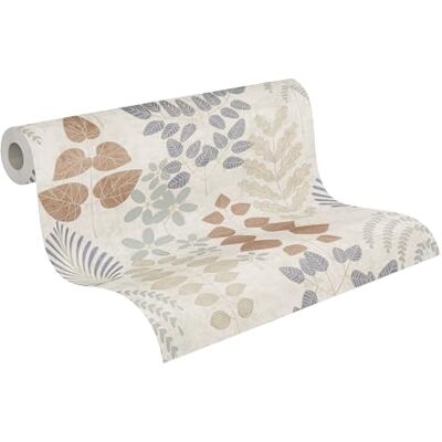 A.S. Création Nordic Feeling Carta da parati in tessuto non tessuto, colore: beige, marrone A.S. Création Nordic Feeling Carta da parati in tessuto non tessuto, colore: beige, marrone