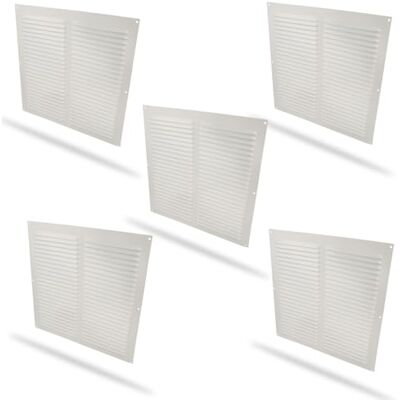 Amig Confezione da 5 Griglia Quadrata in Alluminio con Zanzariera Griglie di Ventilazione per presa d'Aria Ideale per Soffitto Cucina e Bagno Dimensioni: 00 x 00 mm Colore: Bianco Amig Confezione da 5 Griglia Quadrata in Alluminio con Zanzariera Griglie di Ventilazione per presa d'Aria Ideale per Soffitto Cucina e Bagno Dimensioni: 00 x 00 mm Colore: Bianco