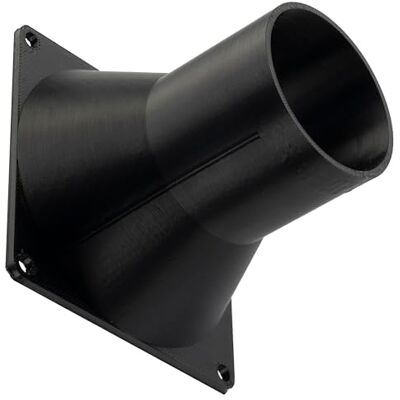 Aerzetix Adattatore Quadrato-Rotondo per Flusso d’Aria per Condotto di Ventilazione 80x80 mm Ø48 mm en Plastique ABS Aerzetix Adattatore Quadrato-Rotondo per Flusso d’Aria per Condotto di Ventilazione 80x80 mm Ø48 mm en Plastique ABS
