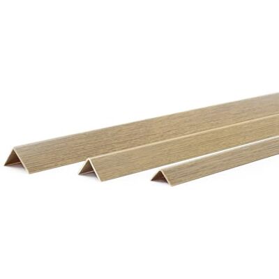 DQ-PP Profilo angolare – Dimensioni: 15 x 15 mm – Lunghezza: 30 m (15 x 2 m) – Colore: Rovere – Materiale: PVC – Profilo angolare in plastica – Protezione per bordi esterni da parete, profilo DQ-PP Profilo angolare – Dimensioni: 15 x 15 mm – Lunghezza: 30 m (15 x 2 m) – Colore: Rovere – Materiale: PVC – Profilo angolare in plastica – Protezione per bordi esterni da parete, profilo