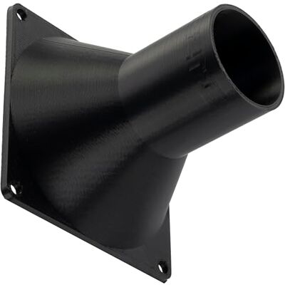 Aerzetix Adattatore Quadrato-Rotondo per Flusso d’Aria per Condotto di Ventilazione 80x80 mm Ø38 mm en Plastique ABS Aerzetix Adattatore Quadrato-Rotondo per Flusso d’Aria per Condotto di Ventilazione 80x80 mm Ø38 mm en Plastique ABS