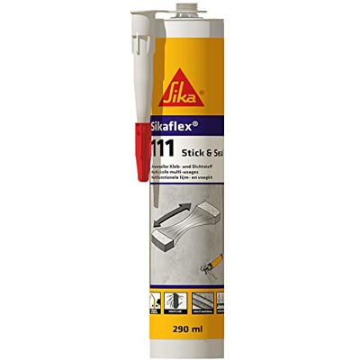 SIKA Adesivo di montaggio – flex-111 Stick & Seal bianco – adatto per materiali isolanti come EPS e XPS – elastico – resistente alle intemperie – 290 ml SIKA Adesivo di montaggio – flex-111 Stick & Seal bianco – adatto per materiali isolanti come EPS e XPS – elastico – resistente alle intemperie – 290 ml