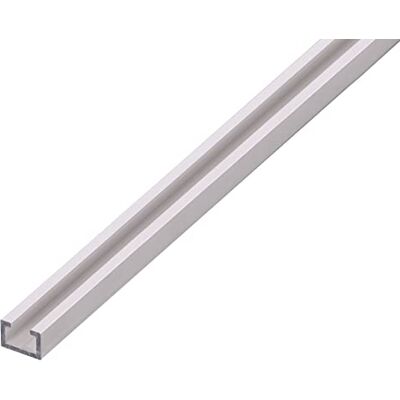 Alberts Profilo di scanalatura, Alluminio, anodizzato Argento Alberts Profilo di scanalatura, Alluminio, anodizzato Argento