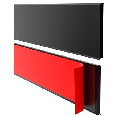 Garmin Battiscopa Adesivo, Listello di finitura in PVC PREMIUM – Rotolo da 10 m, Altezza 100 mm, spessore 6,5 mm – Impermeabile e flessibile – Ideale per appartamenti Nero Garmin Battiscopa Adesivo, Listello di finitura in PVC PREMIUM – Rotolo da 10 m, Altezza 100 mm, spessore 6,5 mm – Impermeabile e flessibile – Ideale per appartamenti Nero