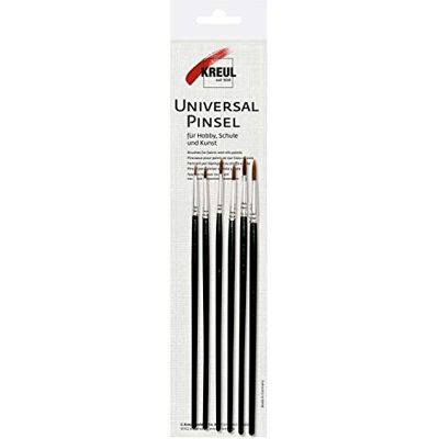 Kreul 723001 - Set di pennelli per vetro e porcellana - 6 taglie Kreul 723001 - Set di pennelli per vetro e porcellana - 6 taglie