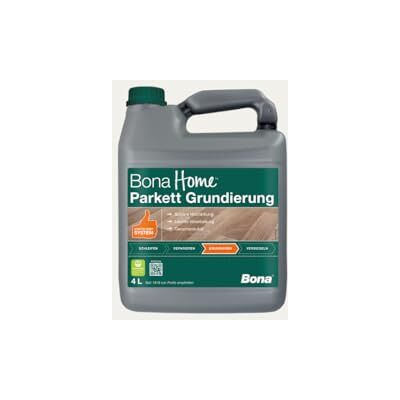 Bona Home Parquet Primer 4 L, primer per legno, vernice trasparente, base protettiva per legno, parquet sigillato Bona Home Parquet Primer 4 L, primer per legno, vernice trasparente, base protettiva per legno, parquet sigillato