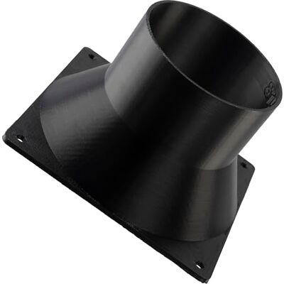 Aerzetix Adattatore Quadrato-Rotondo per Flusso d’Aria per Condotto di Ventilazione 120x120 mm Ø78 mm en Plastique ABS Aerzetix Adattatore Quadrato-Rotondo per Flusso d’Aria per Condotto di Ventilazione 120x120 mm Ø78 mm en Plastique ABS