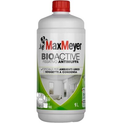 MAXMEYER Fissativo Antimuffa all'acqua per interni Bioactive Incolore, 1 L MAXMEYER Fissativo Antimuffa all'acqua per interni Bioactive Incolore, 1 L