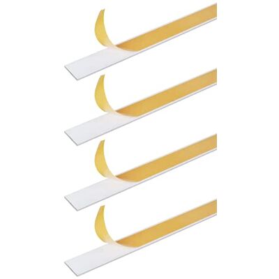 Alberts GAH- 433611 Asta piatta autoadesiva in alluminio di alta qualità, rivestita in plastica, lunghezza 1 m, larghezza 30 mm, set da 4 pezzi Alberts GAH- 433611 Asta piatta autoadesiva in alluminio di alta qualità, rivestita in plastica, lunghezza 1 m, larghezza 30 mm, set da 4 pezzi