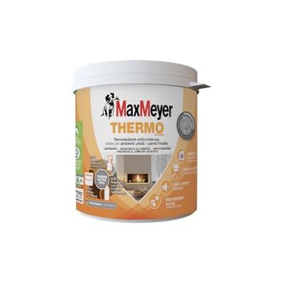 MAXMEYER Thermo Active Aerogel, Pittura Termoisolante per Interni, Antimuffa e Anticondensa, A+ Priva di Formaldeide, Bianco, 0,75 Litri MAXMEYER Thermo Active Aerogel, Pittura Termoisolante per Interni, Antimuffa e Anticondensa, A+ Priva di Formaldeide, Bianco, 0,75 Litri